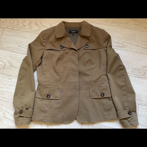 Talbots Jacket Size 8 Women Cotton Button Up Blazer Long Sleeve - Picture 5 of 10
